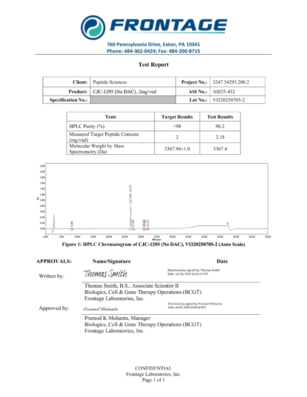 CJC-1295 no DAC 5mg (Mod GRF 1-29)