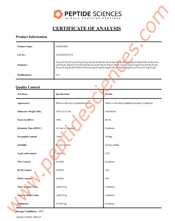 FOX71210COA.png FOX04-DRI 10mg (Proxofim)