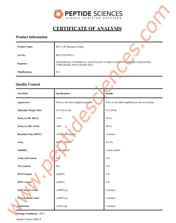 IGFREC6271COA.jpg IGF-1 LR3 (Receptor Grade) 1mg