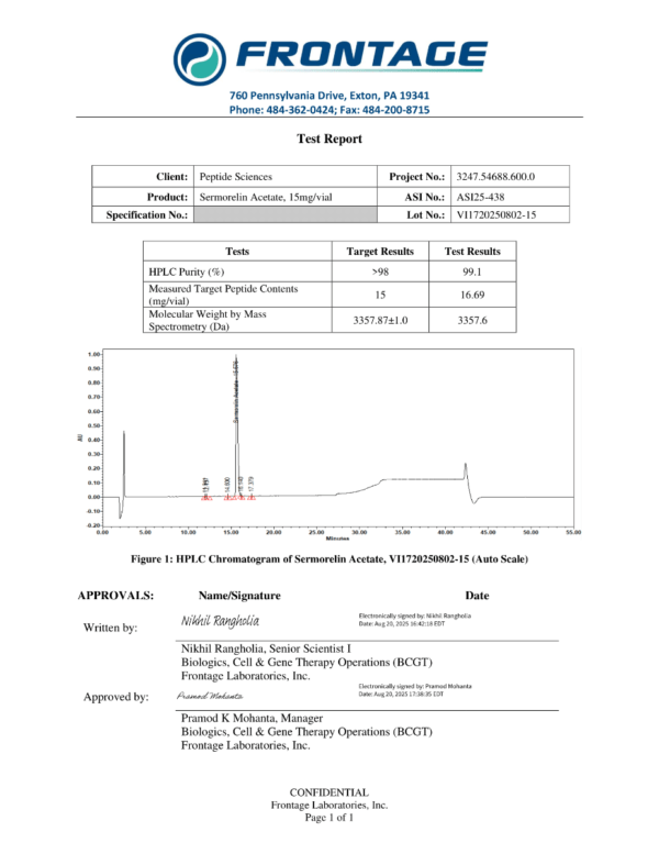 Sermorelin 15mg