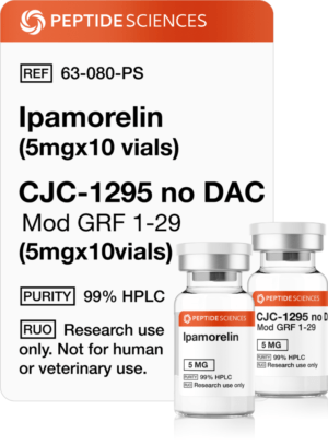 Ipamorelin (5mg x 10), CJC-1295 no DAC (5mg x 10)